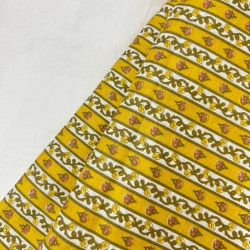 MUSTARD STRIPES KURTA BOTTOM SET