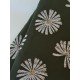 OLIVE GREEN FLOWER MOTIF A LINE KURTI