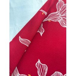 RED FLOWER CLAIRE TOP