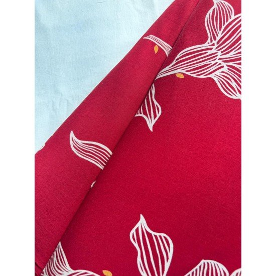 RED FLOWER CLAIRE TOP