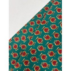 GREEN ORANGE LITTLE MOTIF ROSE TOP