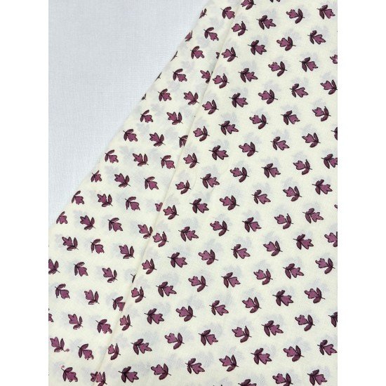 WHITE PURPLE LITTLE  MOTIF NIGHT SET