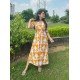 DARK PEACH LITTLE MOTIF ROSE DRESS DARK PEACH LITTLE MOTIF ROSE DRESS