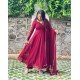 RUBY DIVINE GEORGETTE GHER SET RUBY DIVINE GEORGETTE GHER SET