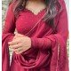 RUBY DIVINE GEORGETTE GHER SET RUBY DIVINE GEORGETTE GHER SET
