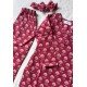 MAGENTA SMALL FLORAL MOTIF KIDS KURTA BOTTOM SET MAGENTA SMALL FLORAL MOTIF KIDS KURTA BOTTOM SET
