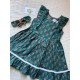 DARK PEACH FLORAL MOTIFS KIDS FROCK DARK PEACH FLORAL MOTIFS KIDS FROCK