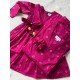 MAGENTA INTRICATE MOTIFS KIDS GHER KURTI