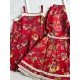 RED FLORALS MOTIF SHARARA SET KIDS DRESS RED FLORALS MOTIF SHARARA SET KIDS DRESS