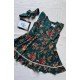 GREEN FLORAL PRINT KIDS FROCK