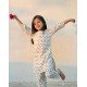 WHITE PURPLE LITTLE MOTIFS KIDS CO-ORD SET 