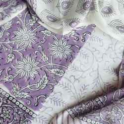 LAVENDER FLORAL COTTON SUIT SET