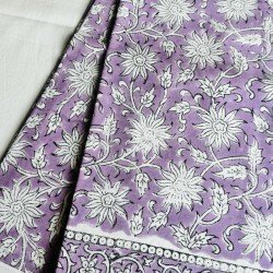 LAVENDER FLORAL COTTON SUIT SET