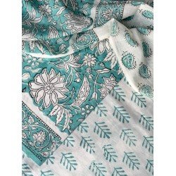 LIGHT FEROZI FLORAL COTTON SUIT SET
