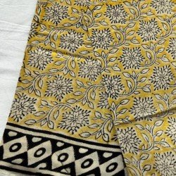 MUSTARD FLORAL LINEN SUIT SET