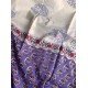 PURPLE FLORAL MOTIF COTTON SUIT SET PURPLE FLORAL MOTIF COTTON SUIT SET