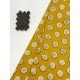 MUSTARD MOTIF HANDBLOCK SHORT STRAIGHT KURTI