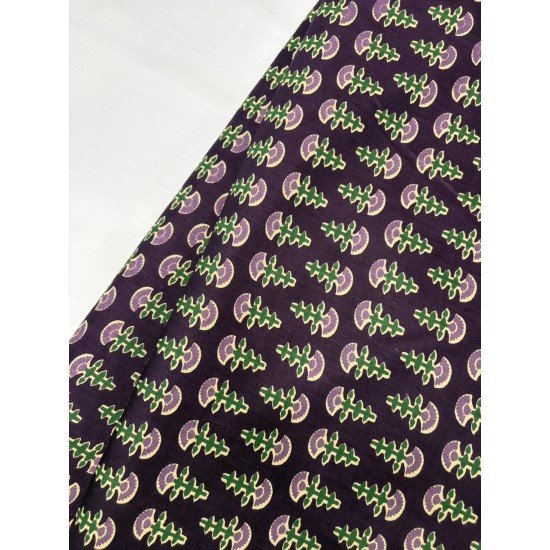 VIOLET FLORAL LITTLE MOTIF BACKLESS SHORT KURTI 