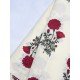 RED FLOWER BOOTA ROSE TOP