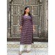 VIOLET FLORAL LITTLE MOTIF LONG STRAIGHT KURTI