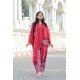 RED MOTIF HANDBLOCK FARSI SET 