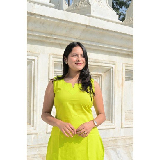 SOLID NEON GREEN FARSI SET 