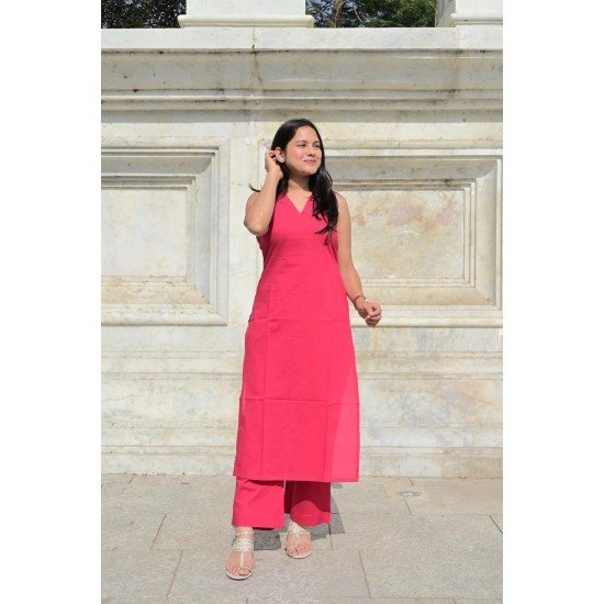 SOLID RANI COTTON SUIT SET 