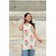RED FLOWER BOOTA SHORT STRAIGHT KURTI