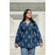 MUSTARD MOTIF HANDBLOCK ANGRAKHA CHANDNI TOP