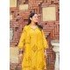 MUSTARD SCHIFFILI PRINTED COTTON SUIT SET