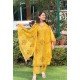 MUSTARD SCHIFFILI PRINTED COTTON SUIT SET