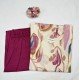 BEIGE MAUVE FLORAL SUIT SET 
