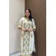 WHITE FLORAL COTTON SUIT SET 