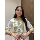 WHITE FLORAL COTTON SUIT SET 