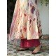 OFF WHITE PURPLE UMBRELLA GHER KURTI