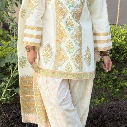 YELLOW WHITE FARSI SET 