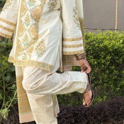 YELLOW WHITE FARSI SET 