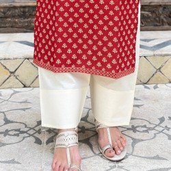 OFF WHITE CREAM COTTON FARSI BOTTOM