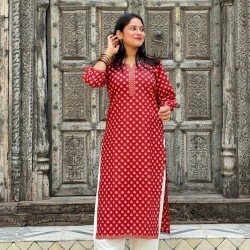 COMBO OF 5 LONG STRAIGHT KURTIS