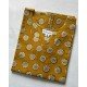 MUSTARD MOTIF BAGRU HANDBLOCK LONG STRAIGHT KURTI
