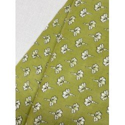 GREEN BOOTA SHORT STRAIGHT KURTI