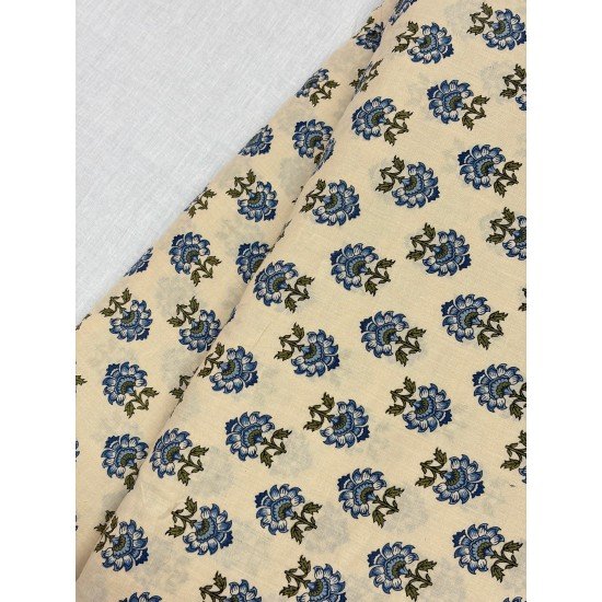 BLUE FLOWER BOOTA NIGHT SET