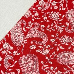 RED MOTIF SABAH SET