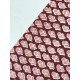 MAROON MOTIF HANDBLOCK SHORT STRAIGHT KURTI