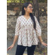 WHITE PINK LITTLE MOTIFS CLAIRE TOP