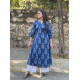 INDIGO BIG MOTIF A LINE KURTI 