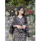 BLACK FLORAL MOTIF SUIT SET 