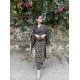 BLACK FLORAL MOTIF SUIT SET 