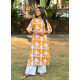 YELLOW ORCHID LONG STRAIGHT KURTI