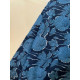 BLUE BIG FLOWER KURTA BOTTOM SET